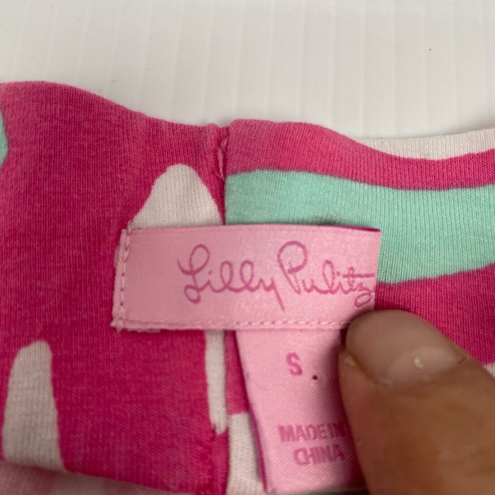 Lilly Pulitzer Pants Size S Georgia May Palazzo Capri Pink Casual‎ Beach - Picture 9 of 10